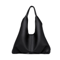 ToteVerse Leather Dumpling Tote Bag