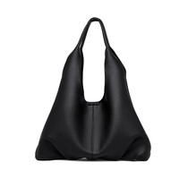ToteVerse Leather Dumpling Tote Bag