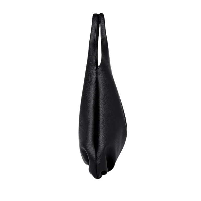 ToteVerse Leather Dumpling Tote Bag
